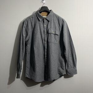 Legendary Whitetails Men’s Gray Shacket Long Sleeve Outdoor Workwear Size Large